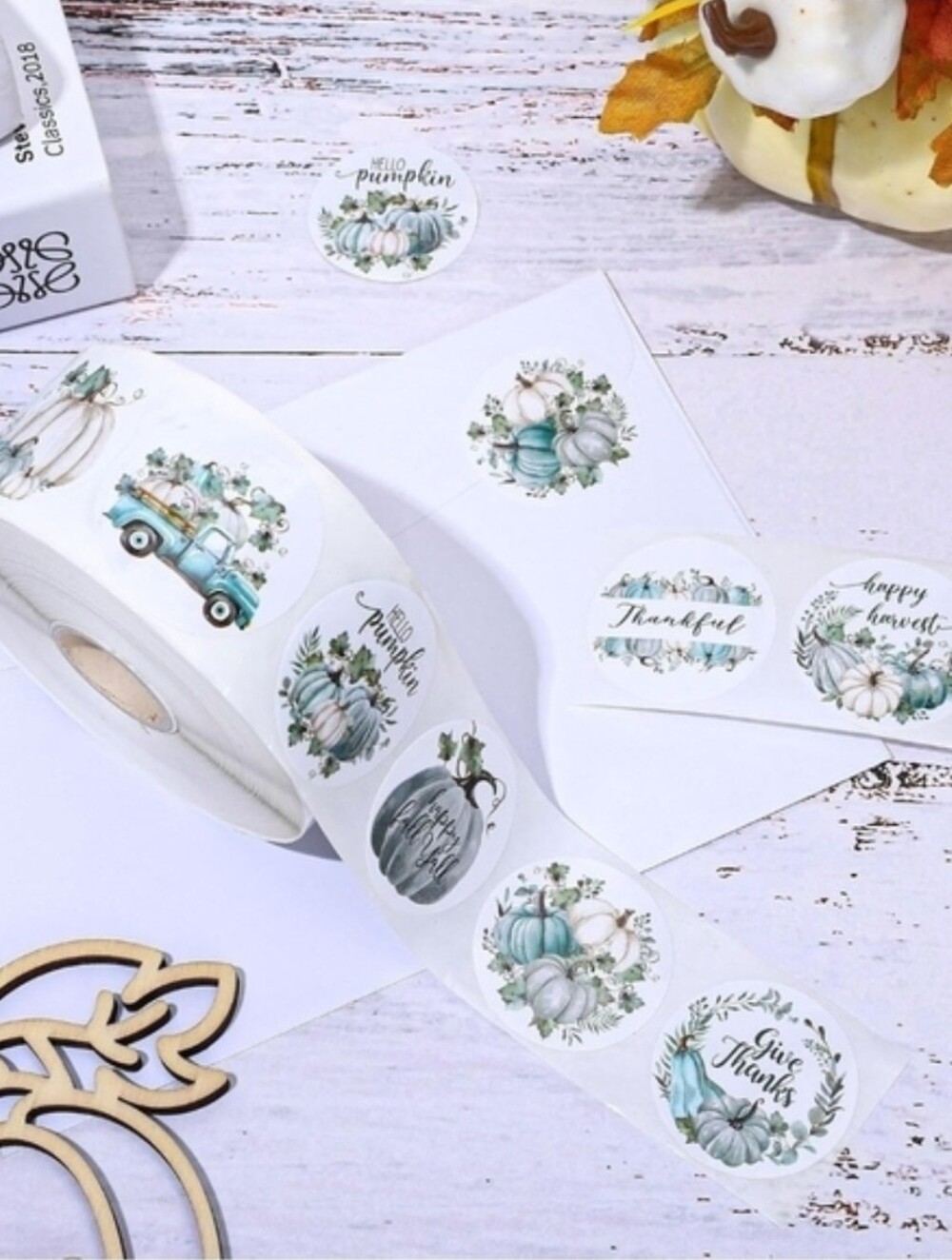 50 Autumn Pumpkin Stickers
